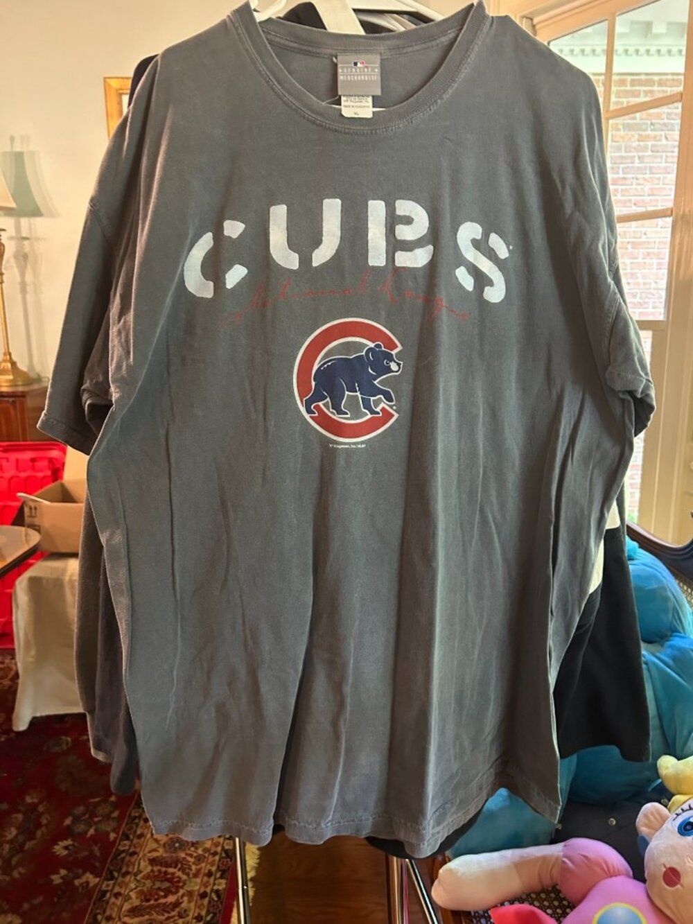 Chicago Cubs Gray National League Graphic T-Shirt XL